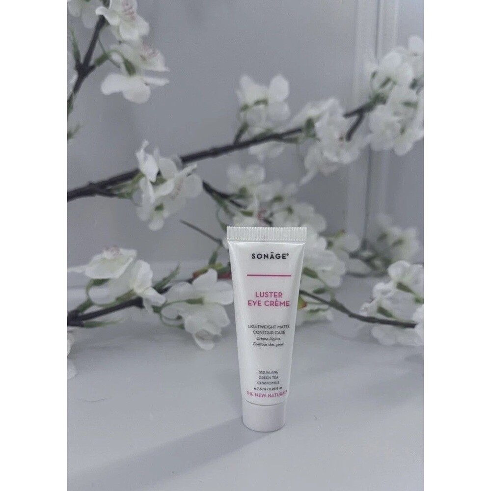 Lot of 2 Sonage Luster Eye Creme 0.25 fl oz Deluxe Sample Travel Size NIB